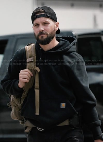 Cal’s black hoodie on Marshals