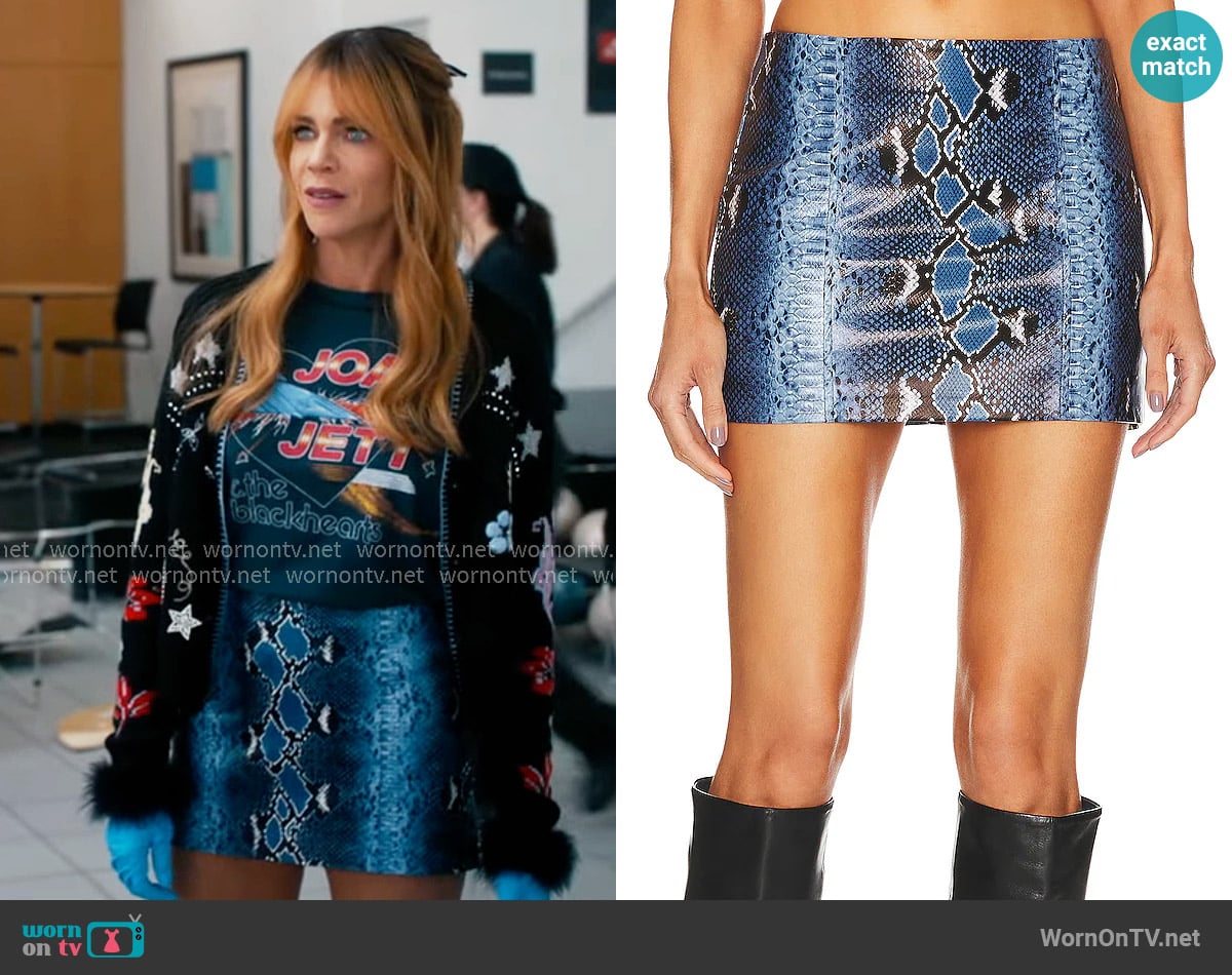 Camila Coelho Moreau Mini Skirt worn by Morgan Gillory (Kaitlin Olson) on High Potential
