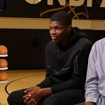 Cedric Coward’s black fleece jacket and sneakers on Today