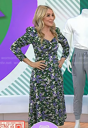 Chassie’s green floral midi dress on Today