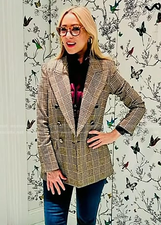 Chassie’s grey plaid blazer on Today
