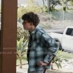 Christopher’s blue plaid shirt on 9-1-1