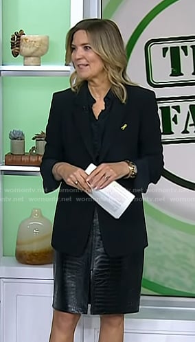 Christine’s crocodile pencil skirt on Today