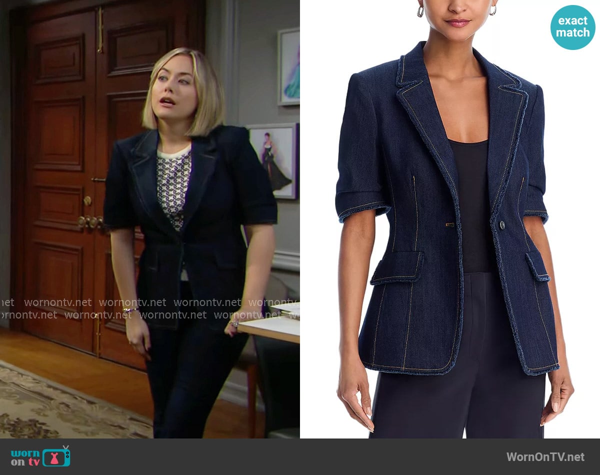 Cinq a Sept Sallie Jacket worn by Hope Logan (Annika Noelle) on The Bold and the Beautiful