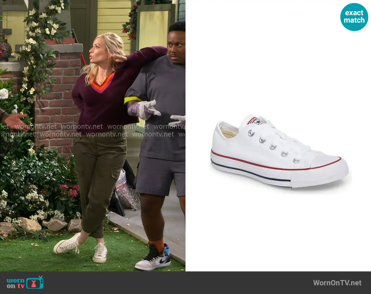 Converse Chuck Taylor® All Star® Low Top Sneaker worn by Gemma (Beth Behrs) on The Neighborhood