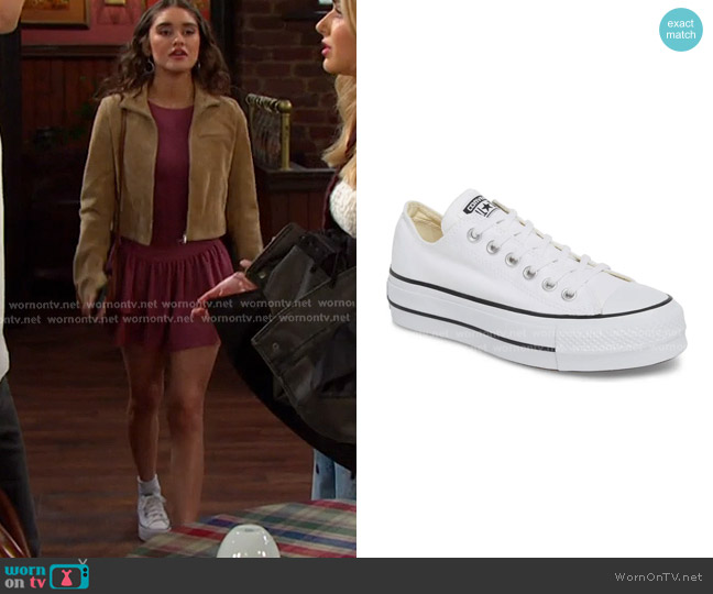 Converse Chuck Taylor® All Star® Platform Sneaker worn by Arianna Horton (Marissa Reyes) on Days of our Lives