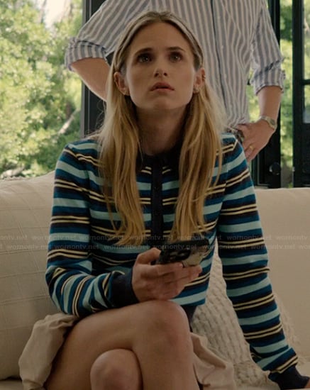 Cora’s striped cardigan on Imperfect Women