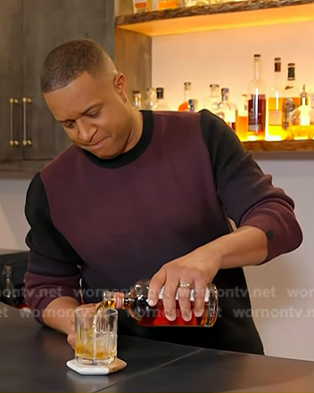 Craig’s purple ombre sweatshirt on Today