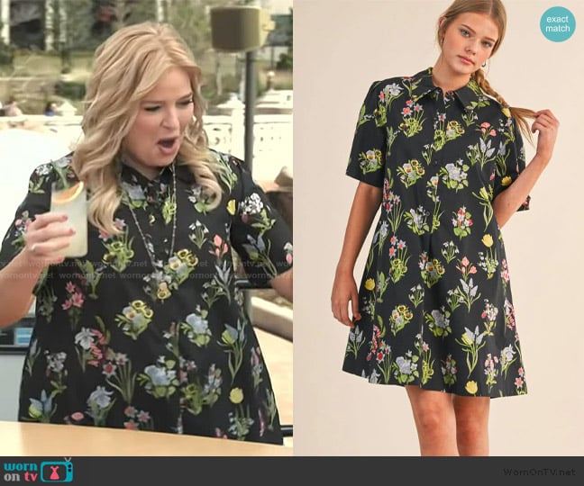Cupla Annapolis Milly Dress worn by Melissa Peterman on Access Hollywood