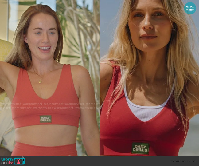 Daily Drills Go-V-Neck Bra worn by Whitney Leavitt on The Secret Lives of Mormon Wives