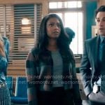 Daphne’s brown plaid cardigan on High Potential