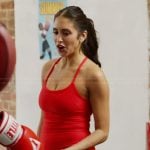 Dara’s red top and leggings on Summer House