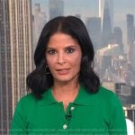 Darlene’s green button front knit dress on Today