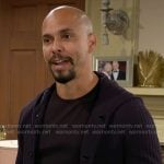 Devon’s hooded knit jacket on The Young and the Restless