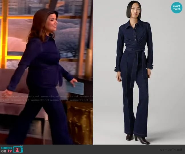 Diane von Furstenberg Michele Jumpsuit worn by Ana Navarro on The View