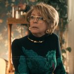 Dorothy’s printed turtleneck on Scarpetta