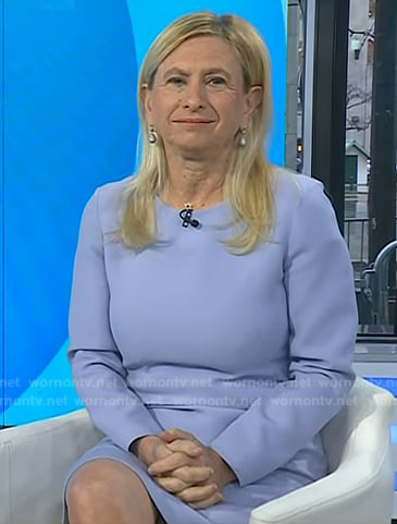 Dr. Elisa Port’s blue long sleeve dress on Today
