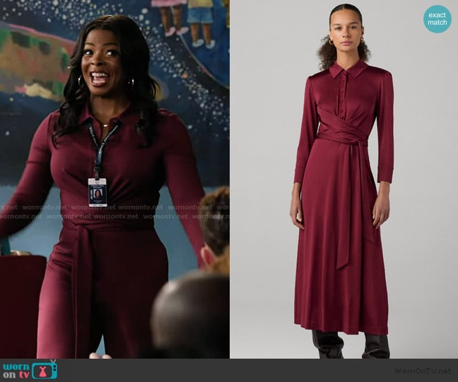 DVF Sana Dress worn by Ava Coleman (Janelle James) on Abbott Elementary