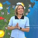 Dylan’s blue pleated mini dress on Today