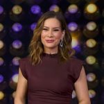 Rebecca’s brown cap sleeve dress on Good Morning America