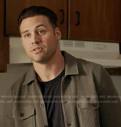 Eddie’s green waffle shirt on 9-1-1
