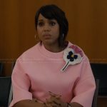 Eleanor’s pink floral applique top on Imperfect Women