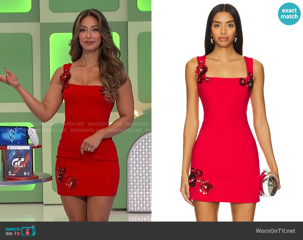 Elliatt Emma Mini Dress worn by Manuela Arbeláez on The Price is Right