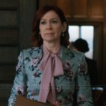 Elsbeth’s blue floral print blazer on Elsbeth