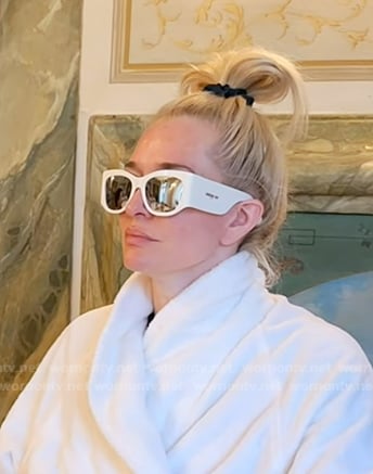Erika’s white sunglasses on The Real Housewives of Beverly Hills