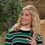 Gemma’s navy and green striped sweater on The Neighborhood