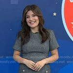 Adrianna’s grey herringbone dress on Today