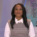 Brittany’s grey plaid dress on Good Morning America