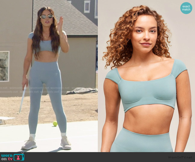 Gymshark Soft Sculpt Cap Sleeve Bralette worn by Jessi Ngatikaura on The Secret Lives of Mormon Wives