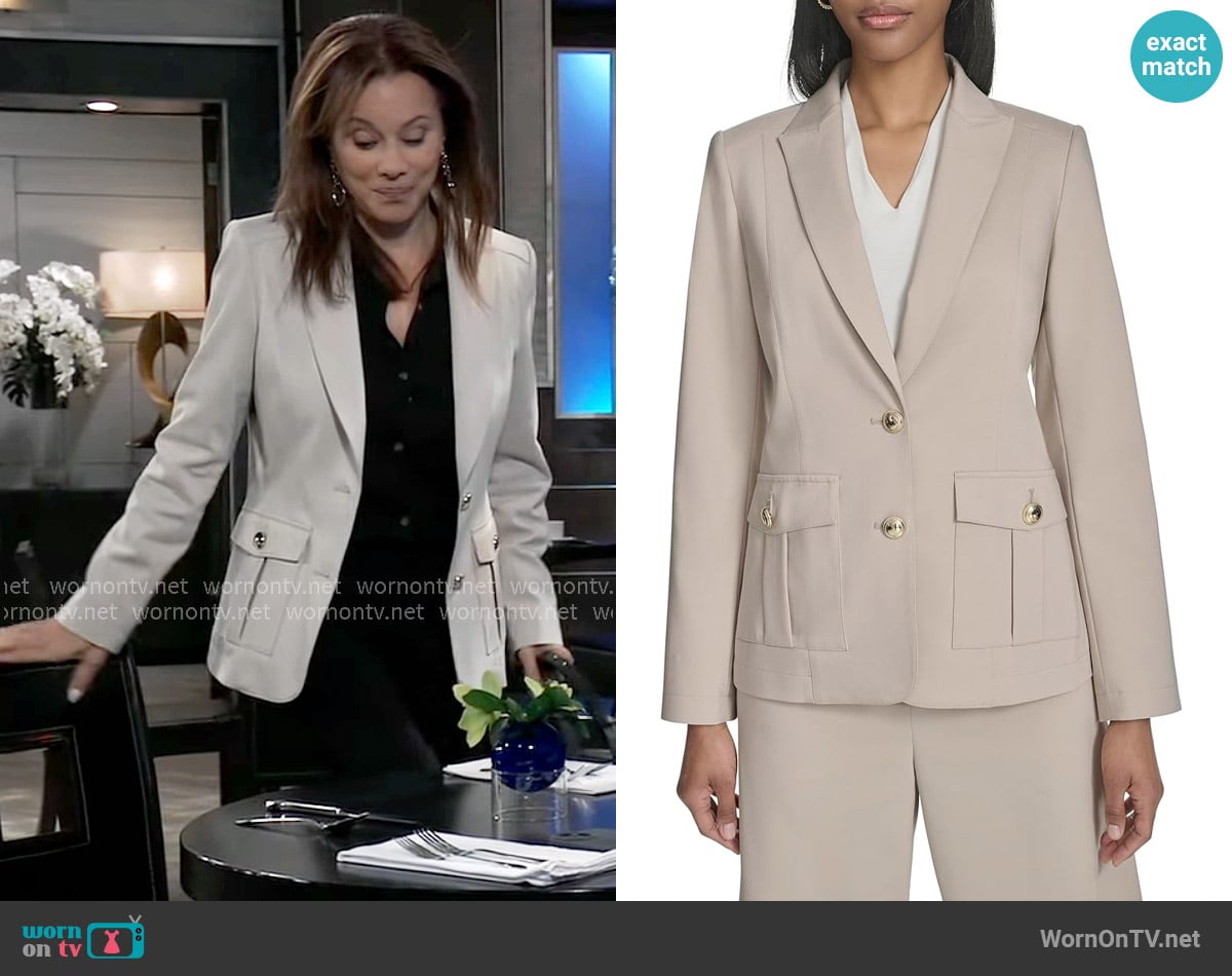 Halston Two Button Blazer worn by Alexis Davis (Nancy Lee Grahn) on General Hospital
