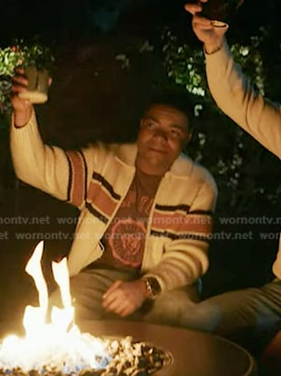 Harry’s white and orange knit jacket on 9-1-1