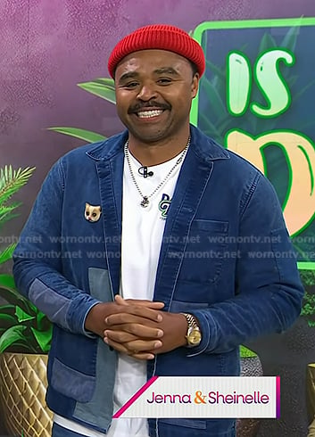 Hilton Carter’s patchwork denim jacket on Today