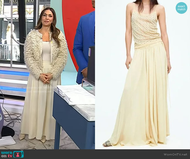 H&M Chiffon Circle Skirt worn by Melissa Garcia on Today