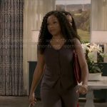 Naomi’s striped vest top on Beyond the Gates