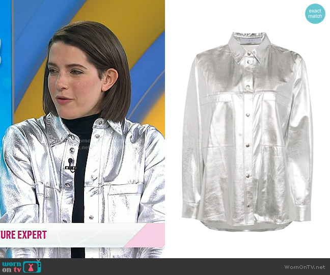 Iro Nazil Leather Overshirt worn by Daryl Carp on Today
