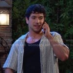 Javi’s zig zag stripe shirt on Days of our Lives