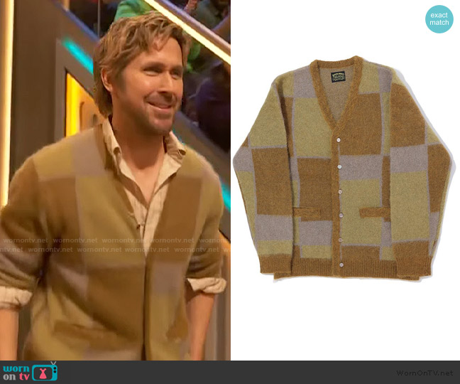 Jelado Cobain Mohair Cardigan Brulee worn by Ryan Gosling on The Drew Barrymore Show