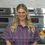 Jenn Lueke’s striped shirtdress on Today