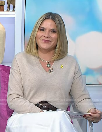 Jenna’s beige v-neck sweater on Today