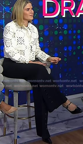Jenna’s black mules on Today