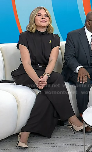 Jenna’s pink patent slingback pumps on Today