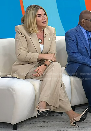 Jenna’s pink patent slingback pumps on Today
