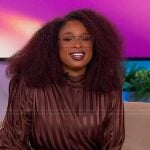 Jennifer’s striped satin top on The Jennifer Hudson Show