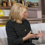 Joan’s black check tweed jacket on Good Morning America