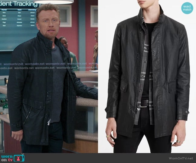 John Varvatos Luther Jacket worn by Owen Hunt (Kevin McKidd) on Greys Anatomy