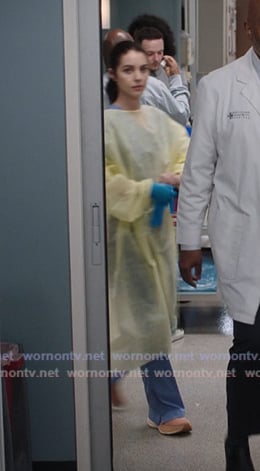 Jules’ orange sneakers on Greys Anatomy